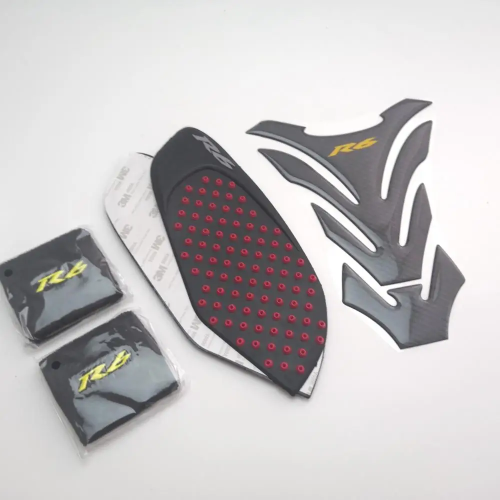 Fit R6 2008-2014 Мотоцикл YZF R6 тормозной резервуар носок жидкости масляный бак чашки крышка рукав для Yamaha R6 черный и желтый - Цвет: Fit R6 2008-2014