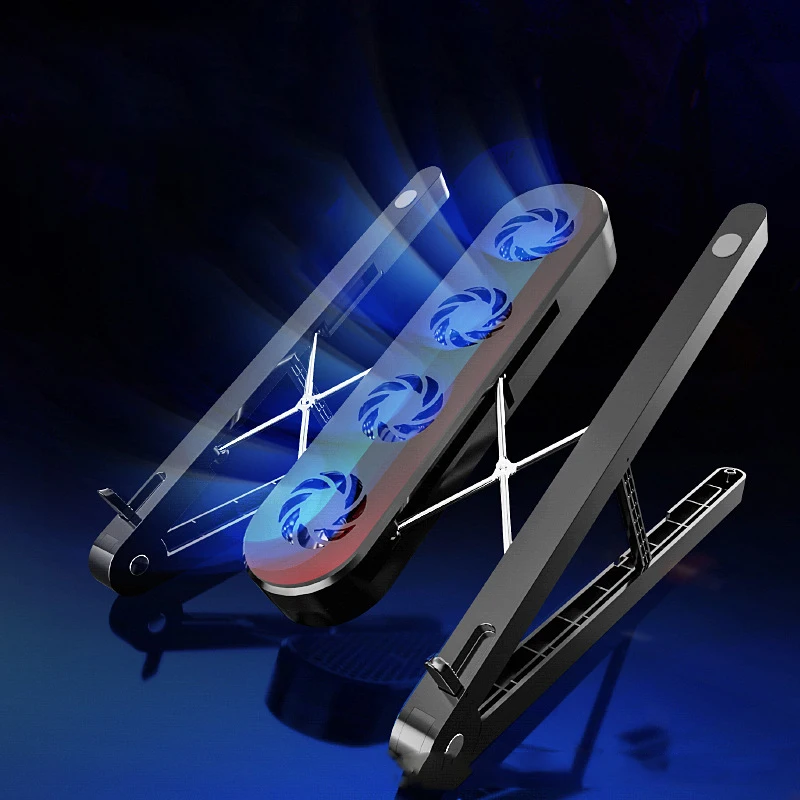 Adjustable Foldable Laptop Stand with Fan Desktop Laptop Holder Notebook Stand for Notebook Macbook Pro Air IPad Tablet Stand Adjustable Foldable Laptop Stand with Fan Desktop Laptop Holder Notebook Stand for Notebook Macbook Pro Air IPad Tablet Stand