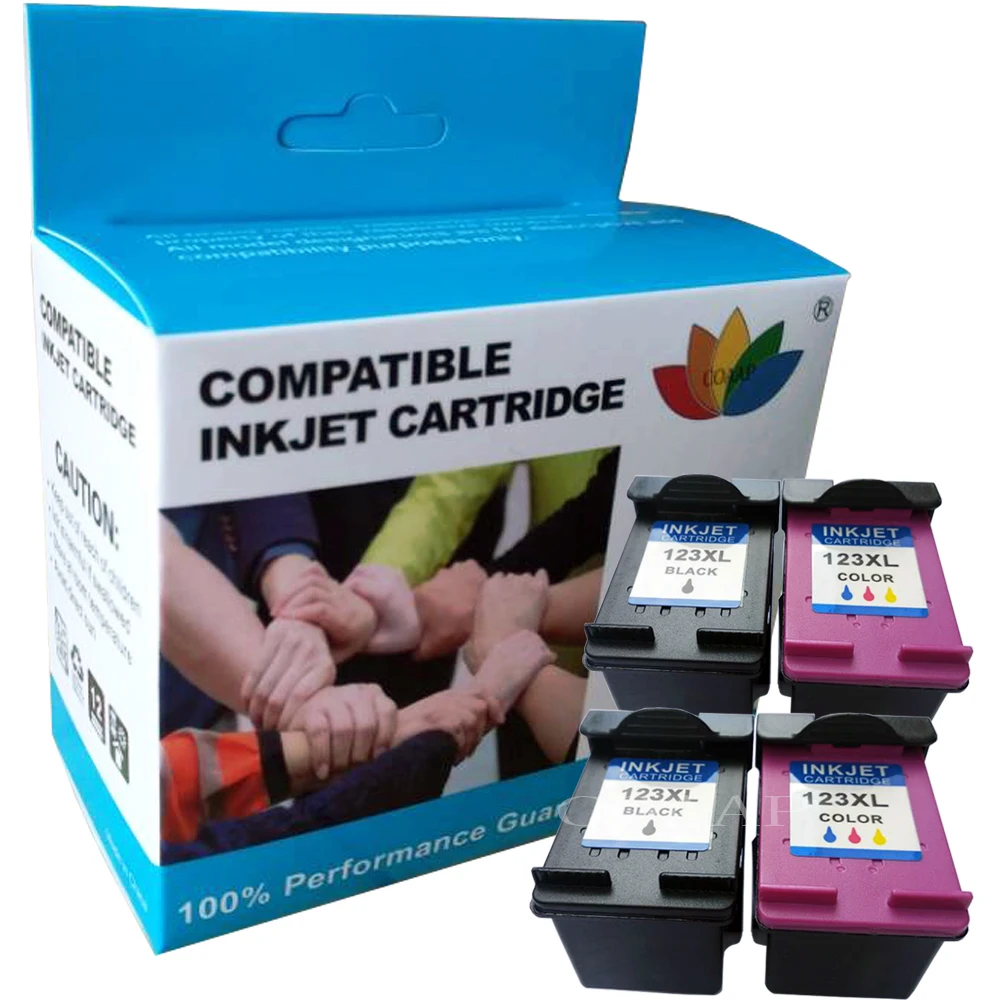 123xl ink cartridges refilled for hp123 deskjet 1110 1111 1112 2130 2132 3630 3632 envy 4521 4522 4513 4520 printer free global shipping