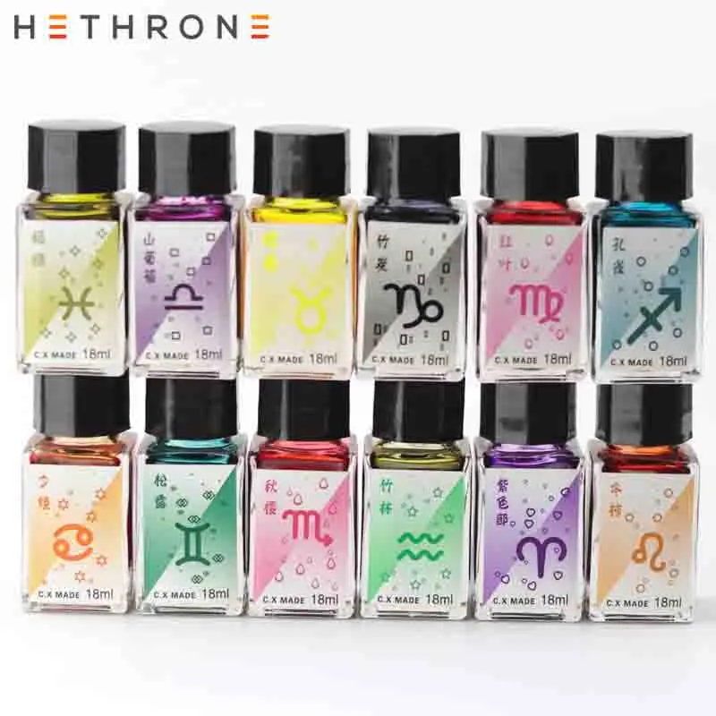 Hethrone цветная гладкая авторучка для письма чернильная ручка сверкающая Золотая