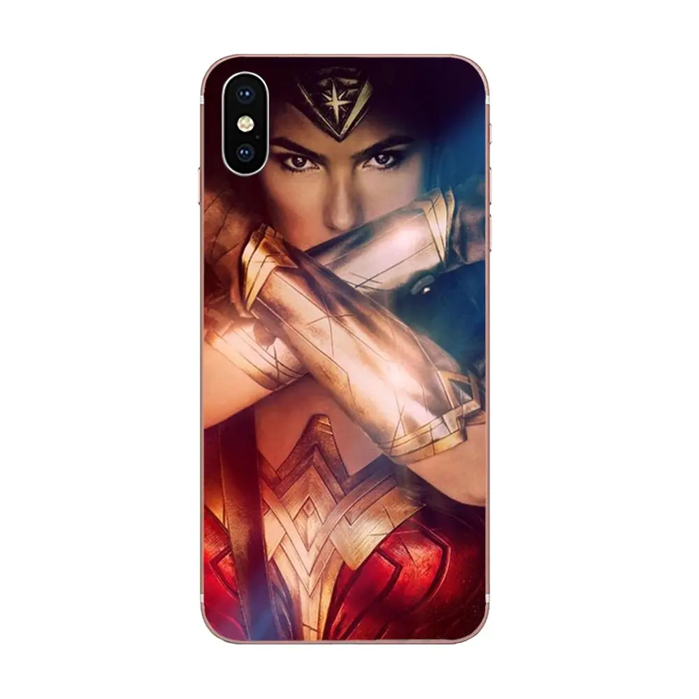 Diy Окрашенные аксессуары для телефонов Чехол Wonder Woman Top для Apple iPhone 4 4s 5 5C 5S SE 6 6S 7 8 Plus X XS Max XR