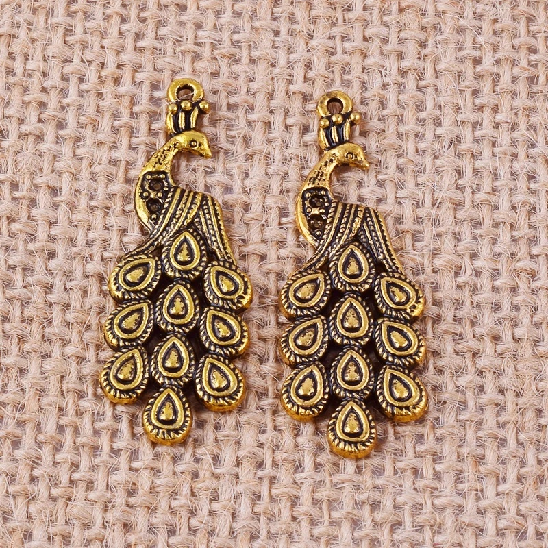 Металлические антикварные золотые очаровательные модные серьги с большим