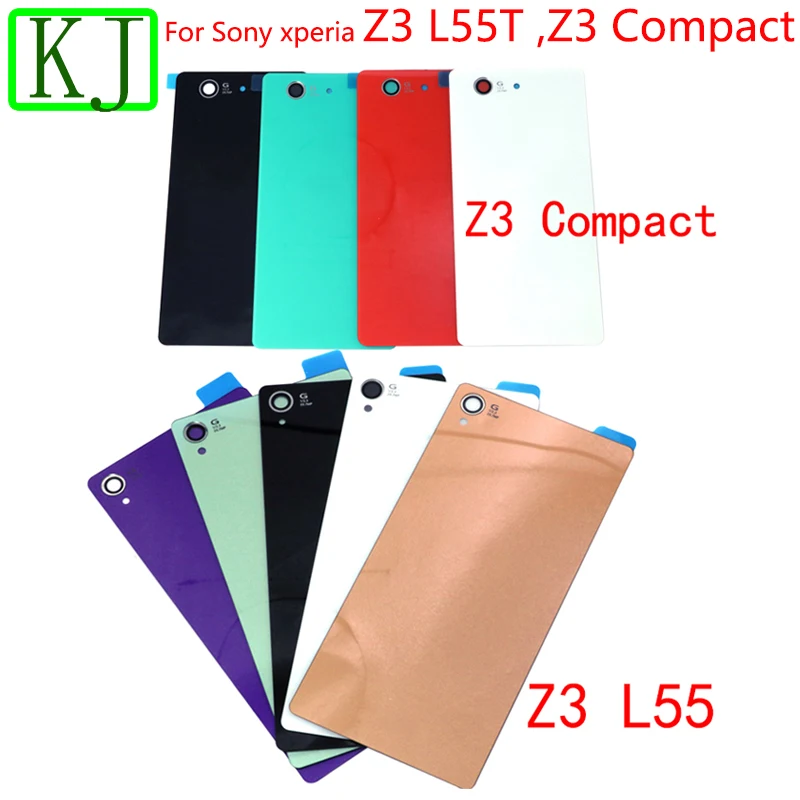 Для sony xperia Z3 Compact Mini крышка батареи Задняя стеклянная дверь корпус чехол для z3 z3mini задняя крышка корпуса