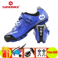 sidebike racing bicycle shoes mtb cycling shoes add spd pedals mountain bike breathable ultralight athletic scarpe ciclismo