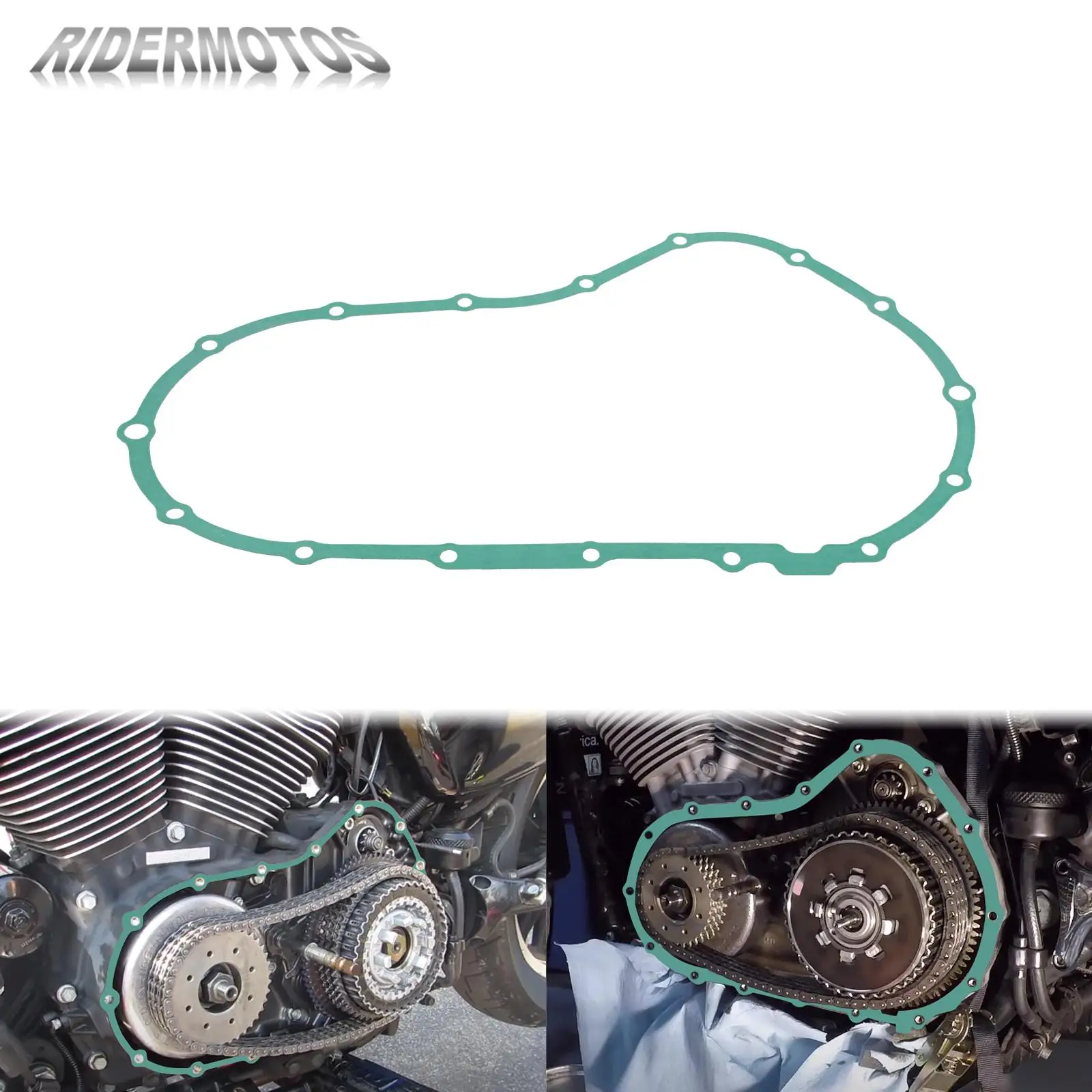 

Motorcycle Engine Crankcase Clutch Primary Cover Gasket For Harley Sportster Iron 883 Seventy Two XL1200V Forty Eight 2004-2021