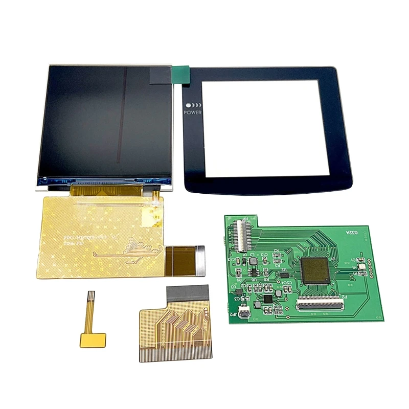 

KX4A 1 Set 2.6-inch Highlight Screen V3.0 LCD Screen Mod Kit Brightness IPS LCD Screen Compatible with Gameboy Color GBC