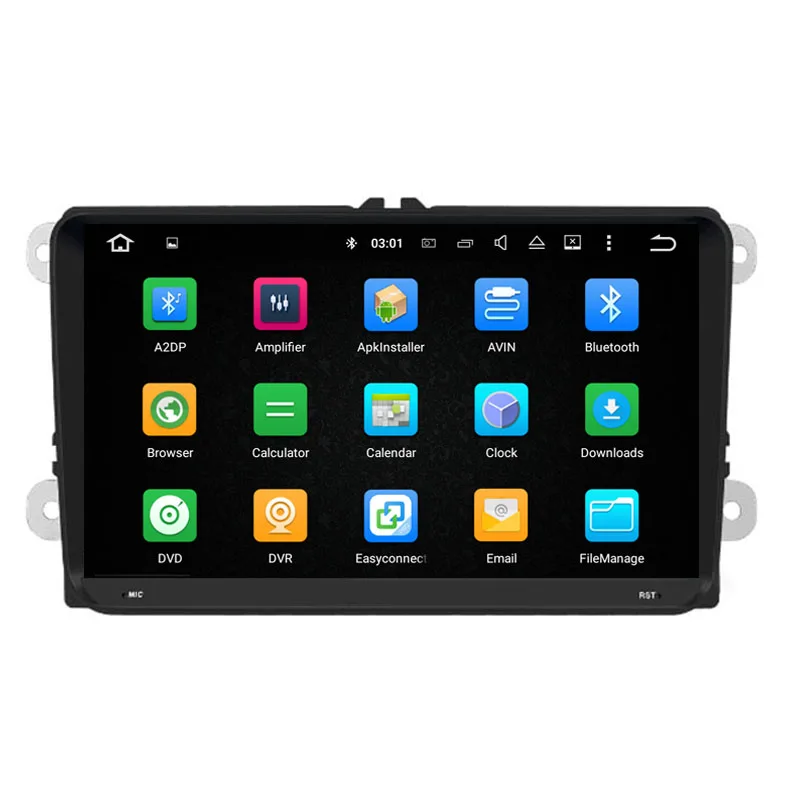 NAVITOPIA 9 дюймов 4 Гб ОЗУ 64 ПЗУ четырехъядерный Android 0 Автомобильный GPS навигатор для VW