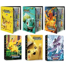 Anime 240Pcs Pokemon Kaarten Kawaii Album Boeken Game Collection Kaarten Houder Hobby Vmax Bestand Geladen Lijst Kinderen Speelgoed Gift kerst