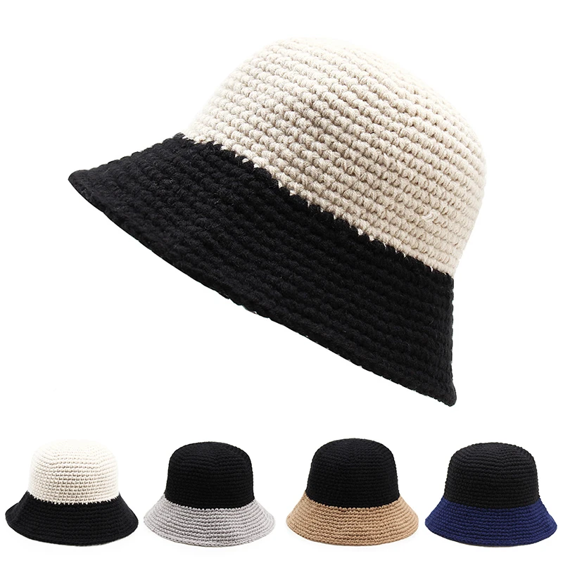 Ручная работа Корейская летняя складная шляпа женская вязаная Панама шапки
