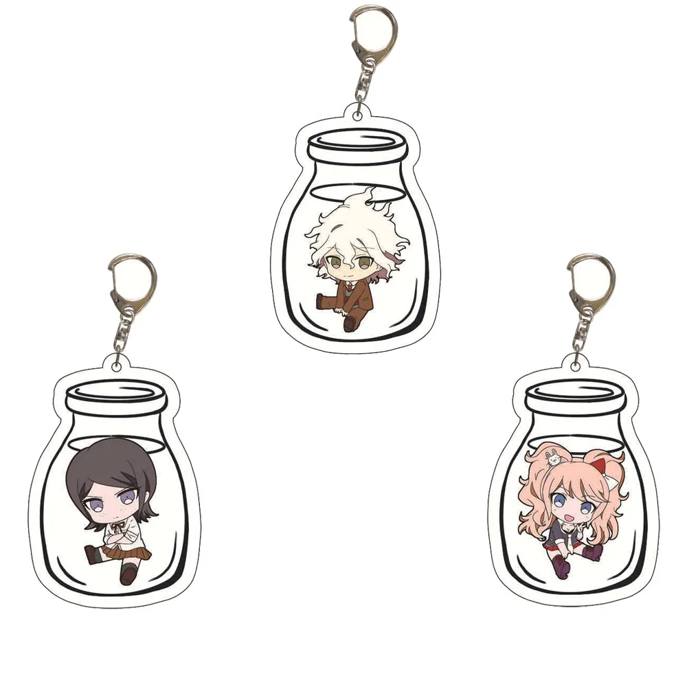 

36 Style Anime Key Chains Dangan Ronpa Danganronpa V3 Keychain Cosplay Acrylic Pendant Keyring Gift For Friends