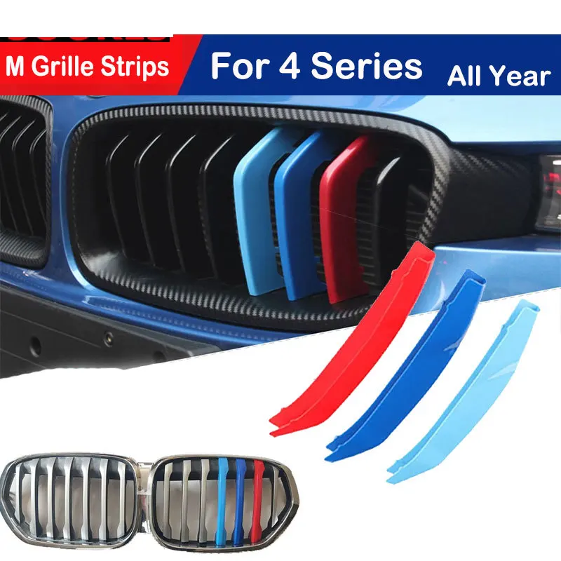 

3 шт., автомобильные решетчатые накладки для BMW серии 4 F32 F33 F36 F82 F83 2013 2014 2015 2016 2017 2018-2020