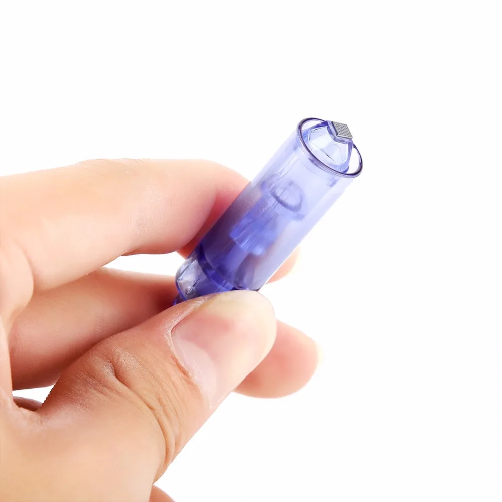 

Hot Sale 1Pc Disposable Tattoo Cartridge Needle With Cap Permanent Makeup Nano Microling-Needle Head 13 Size Tattoo Machine Tip