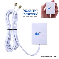 4g lte router modem aerial external antenna dual head sma connector 28dbi signal amplifier with wire length of 3 meters