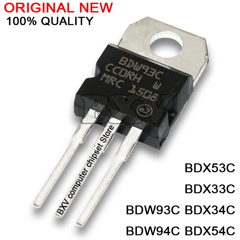 

10PCS/LOT BD911 BD912 BDW93C BDW94C BDX33C BDX34C BDX53C BDX54C TO-220 N-channel Darlington Transistor New Original