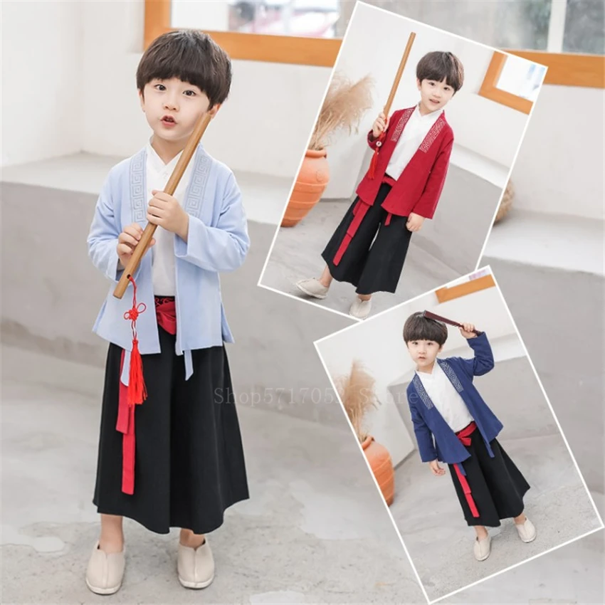 Комплект одежды самурайского традиционного японского стиля для мальчиков 3 шт. |