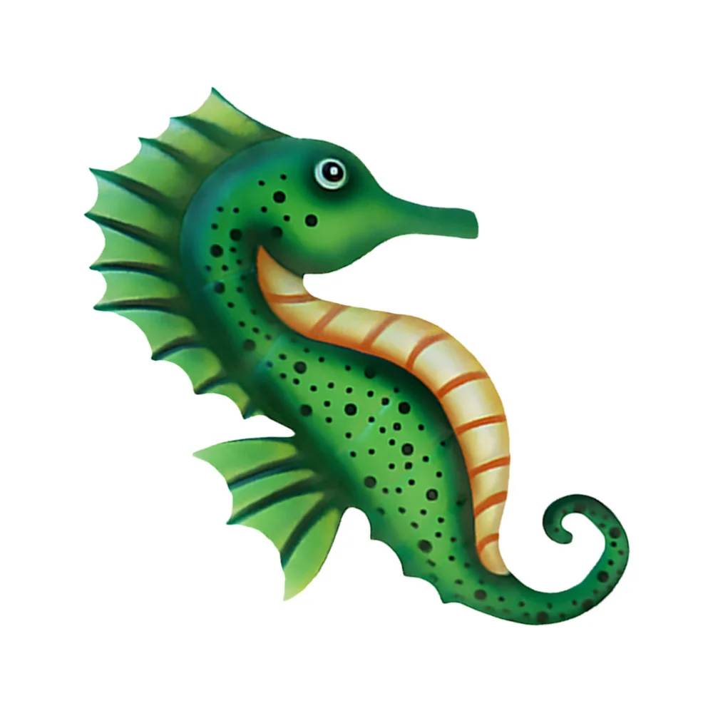 

Iron Art Seahorse Wall Sculpture Ornament Home Living Room Bedroom Garden Decor