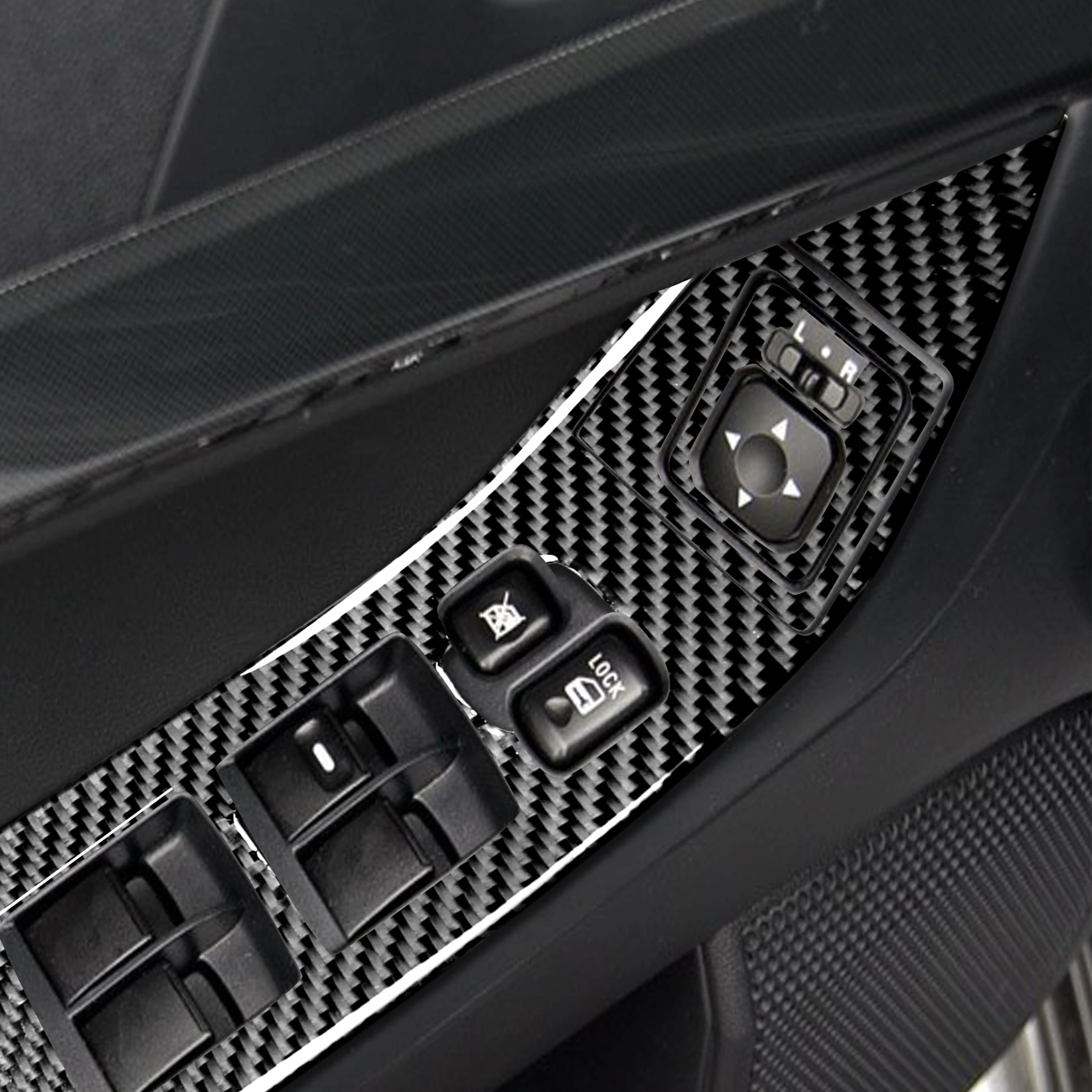 Для Mitsubishi Lancer EVO X MR 2008-2015 Автомобильная панель переключателя стеклоподъемника из