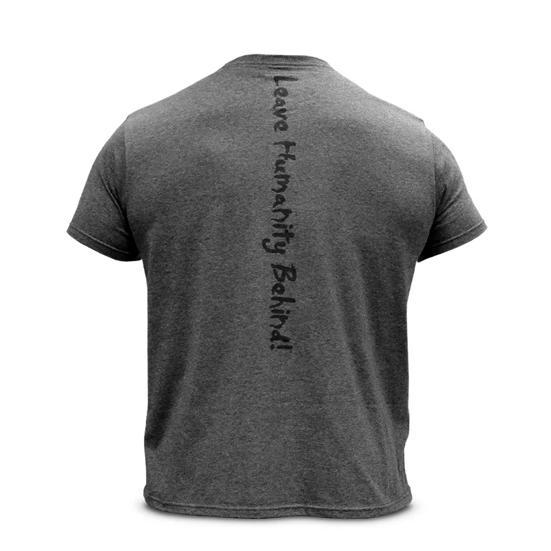 Футболка мужская Спортивная быстросохнущая хлопок круглый вырез короткий рукав