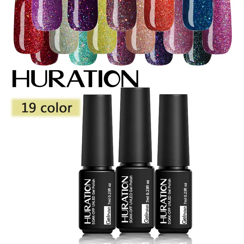 Huration Soak Off неоновый лак счастливый Гибридный гель УФ светодиодный дизайн ногтей