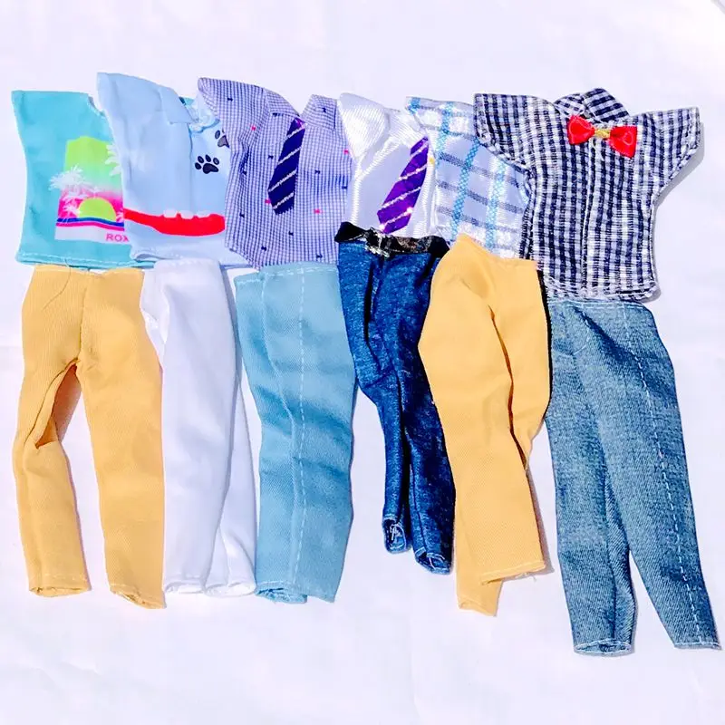 

Newest Fashion Handmade High Quality Ken Doll Clothes 6 Style/Lot Accessories For Barbie Family Kids Toys Christmas Gift Present