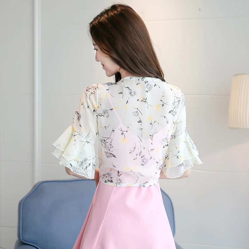 Новое летнее кимоно с принтом кардиган Пляжная накидка блузки женские топы