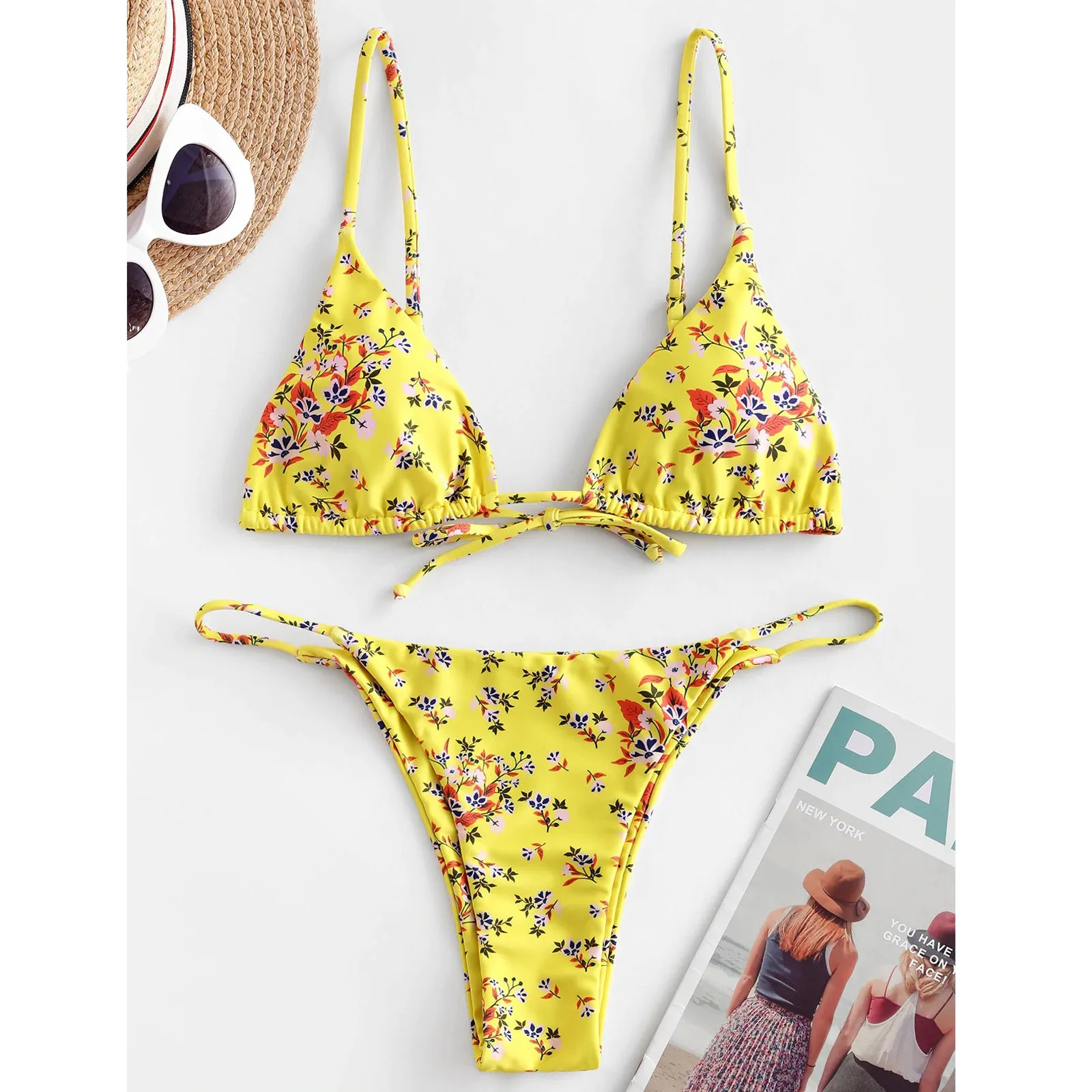 

Bikini Brazilian Floral Print Swimsuit 2 Piece Female Bikinis Set Bathing Suit Women Swimwear Summer Beachwear Swimsuit Ladies