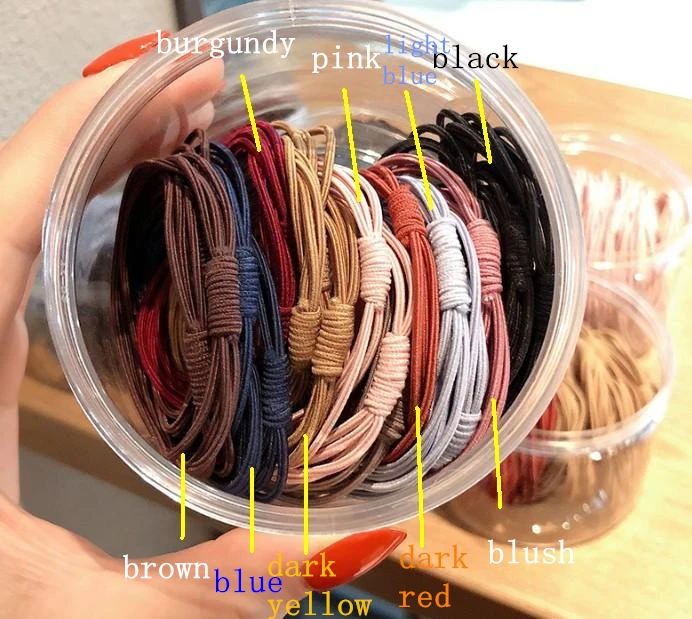 

20Pcs New Women Girls Basic 3 layers high Elastic Hair Bands Scrunchies Ponytail Holder Headbands Hair Accessories Set