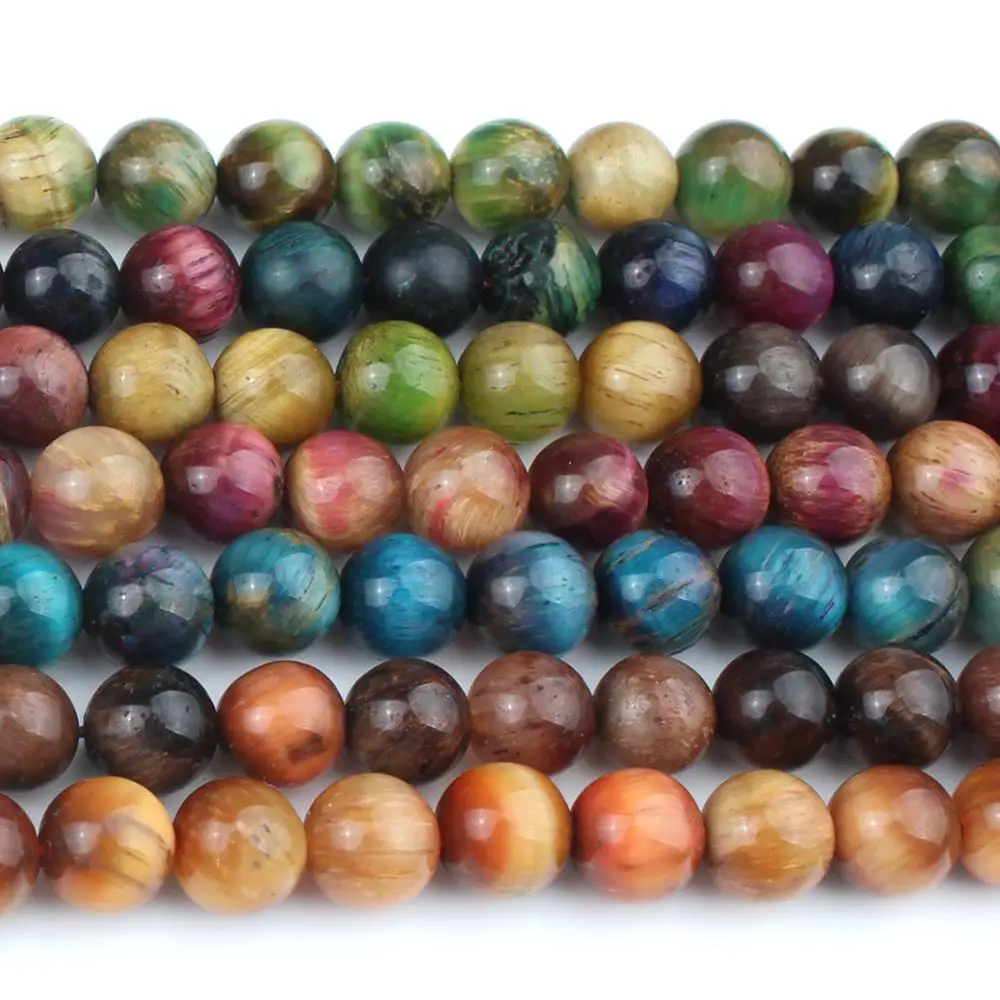 Бусины Из Тигрового Глаза для изготовления ювелирных изделий 15 дюймов/нить 8