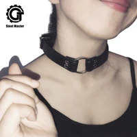 clavicle chain collar female short section dark punk ins cool net red black neck with neck ring with simple tide