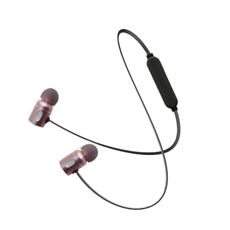 Розовый YEINDBOO Bluetooth гарнитура с супер басами в ухо Bluetooth наушники беспроводные наушники с микрофоном для мобильного телефона Спортивная гарнитура - Цвет: Розовый