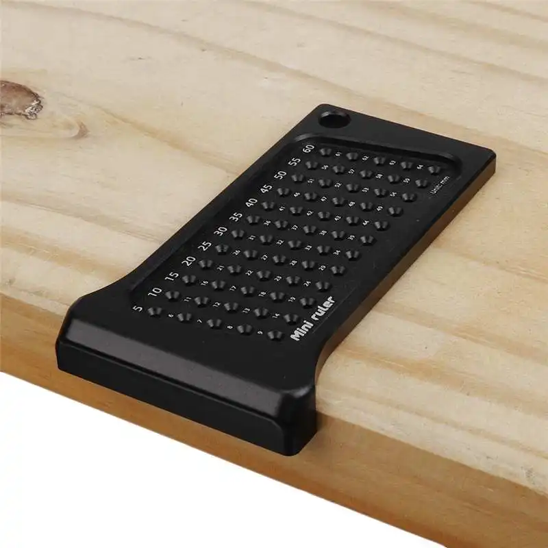 Aluminum Alloy Woodworking Hole Ruler 5-64mm Mini Multifunctional Scriber Drilling Guide Locator Hand Puncher Tool Marking | Инструменты