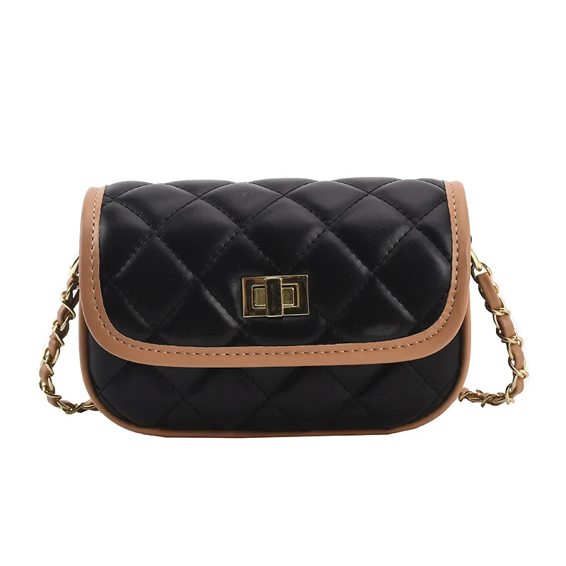 

High Sense Bag Female Summer 2021 New Trendy Fashion Rhombus Messenger Bag Wild Popular Texture One-Shoulder Small Square Bag