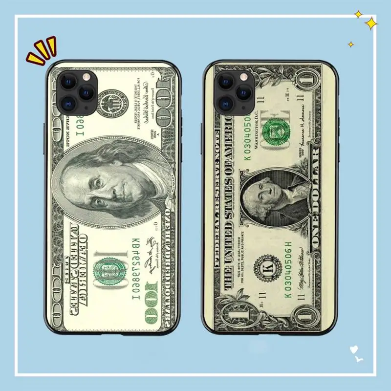 

Money Dollars Bill Cash Ben Franklin Phone Case for iphone 13 8 7 6 6S Plus X 5S SE 2020 XR 11 12 mini pro XS MAX