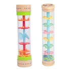 Детский цилиндрический звуковой инструмент Rainmaker с яркими цветными дождевыми палочками, звуковые игрушки для малышей, младенцев, малышей G2AE