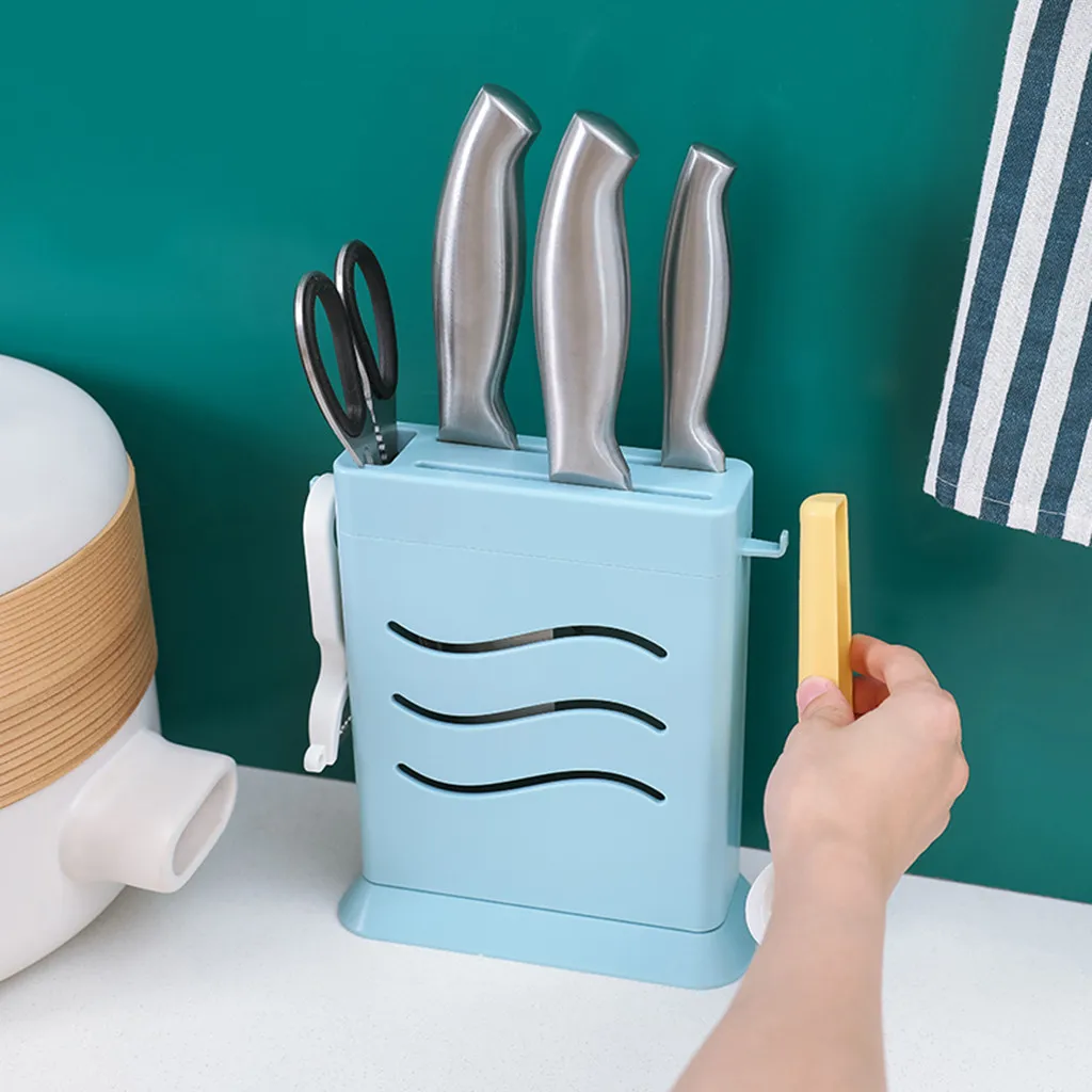 Стойка для кухонных ножей с тремя отверстиями невидимая пустотелая кухня