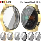 Защитный чехол BEHUA для Huawei watch GT2 E GT 2e, полностью защитный чехол с защитной пленкой для экрана, прозрачная рамка, ТПУ покрытие, чехол