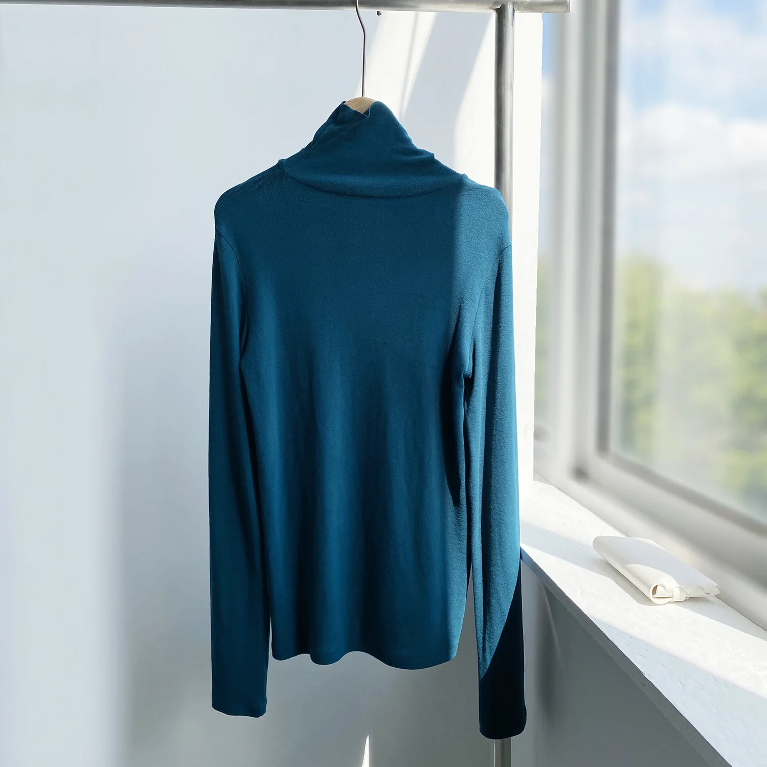 

Brushed High Neck Bottoming Shirt Soft Warm 2020 Women Autumn Winter New Solid Color Long Sleeved Sweater Inner Base All Match