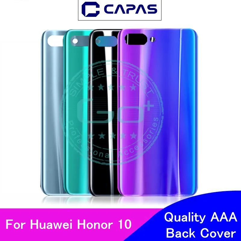 Для Huawei Honor 10 задняя крышка стекло + пластик для Задняя батареи Корпус Замена