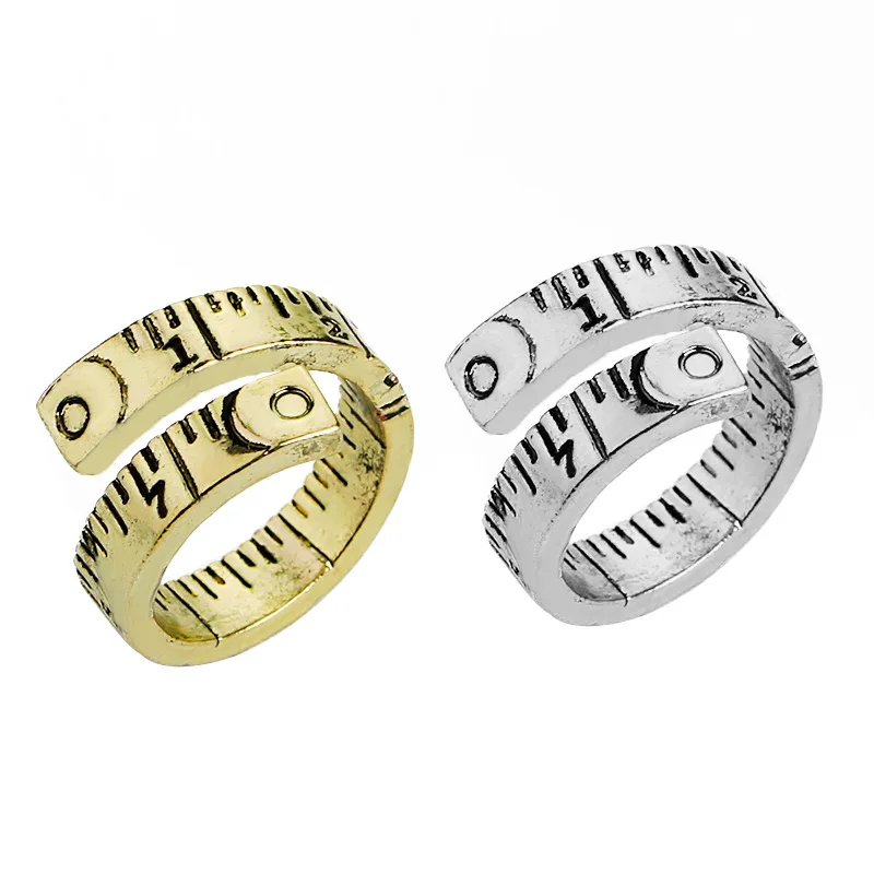 

Cross border wish popular in Europe and America fashion retro new personality trend digital tape lady ring accessories