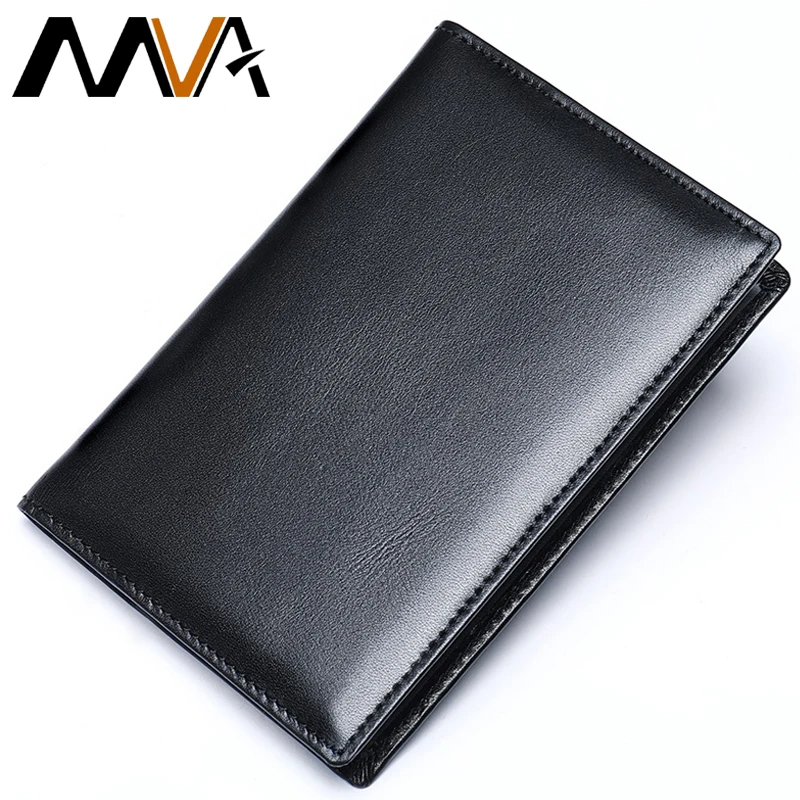 MVA Обложка для паспорта в деловом стиле из натуральной кожи Мужская