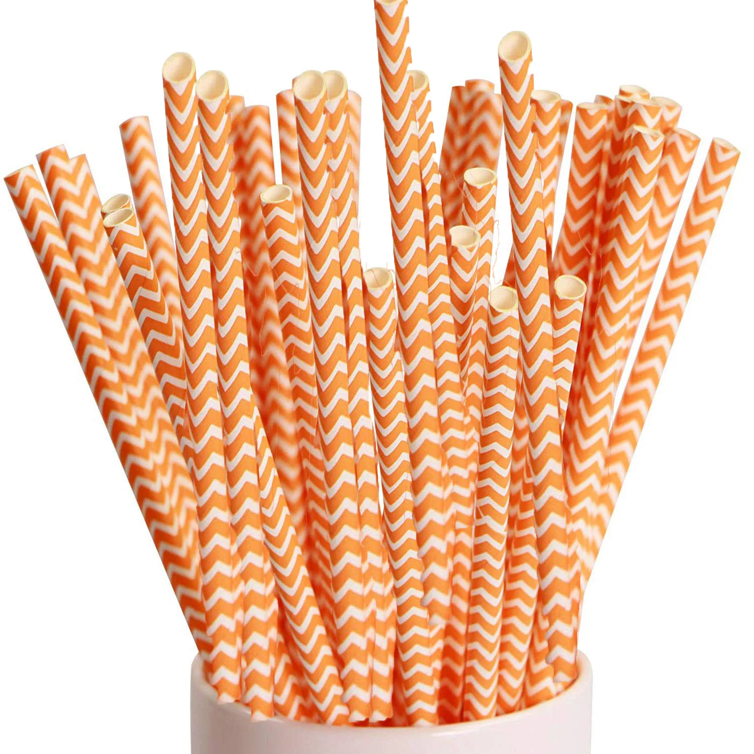 25 шт./упак. и оранжевую полоску Бумага соломинки для детского дня рождения с днем