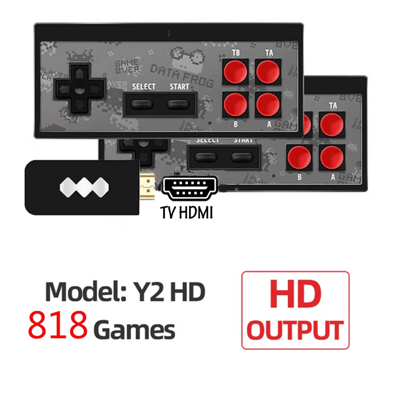818 4K игры USB Беспроводной консоли Классическая игра Стик видео Игровая приставка