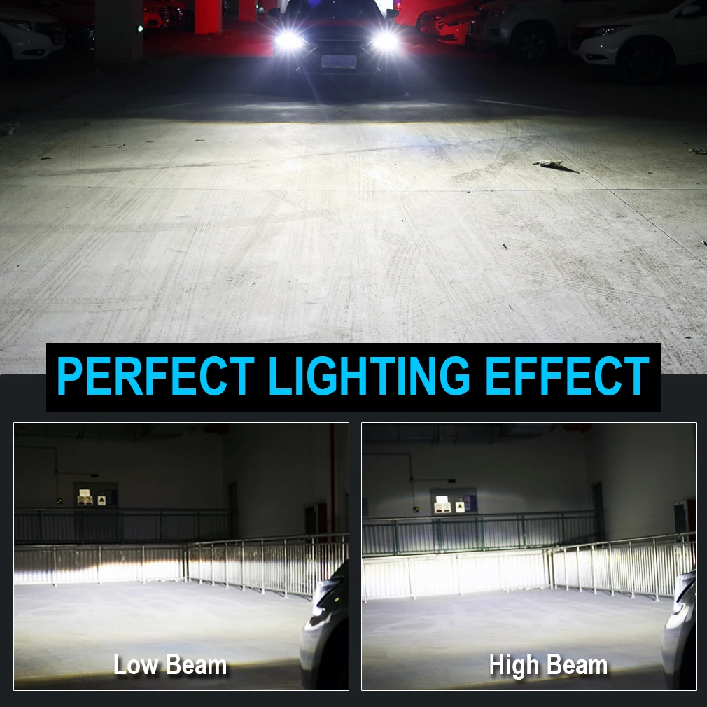 

2pcs H15 Led Bulb Canbus Error Free Car Headlight 50W 12000LM Super Bright CSP Chips Conversion Driving Light Super White 6000K