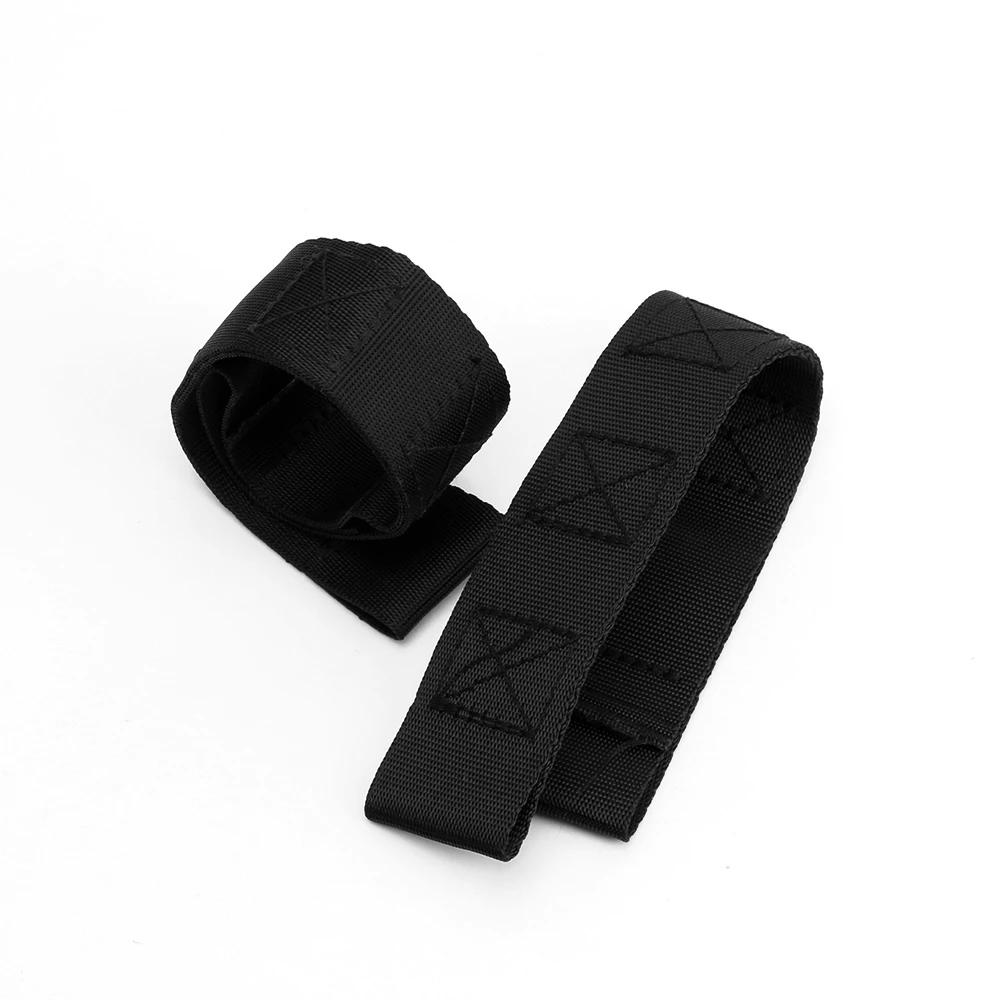 Black Armsky пара черный/красный/желтый/зеленый передний и задний Нейлоновый Регулируемый дверной ремень For1976-2012 Jeep Wrangler CJ JK JKU TJ YJ - Цвет: Black