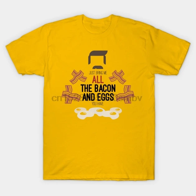 

Men tshirt All the Bacon and Eggs! Ron Swanson T Shirt women T-Shirt tees top
