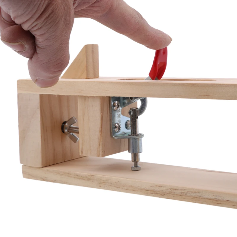 

Wood Sewing Tools Leather Craft Retaining Clip DIY Hand Tool Set Table Desktop Stitching Lacing Pony Horse Clamp Tools