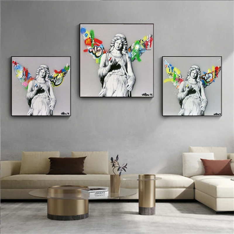 Бэнкси Поп-музыка уличное искусство мечта плакаты и принты абстрактные животные