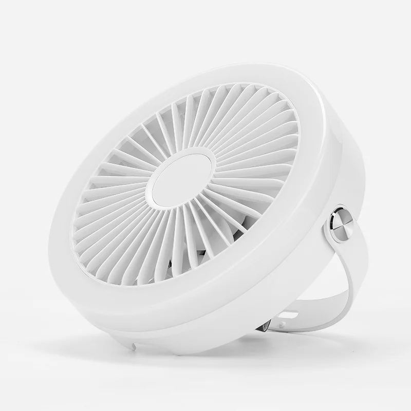 

New USB Mini charging desktop home electric fan outdoor portable night light hanging small gift