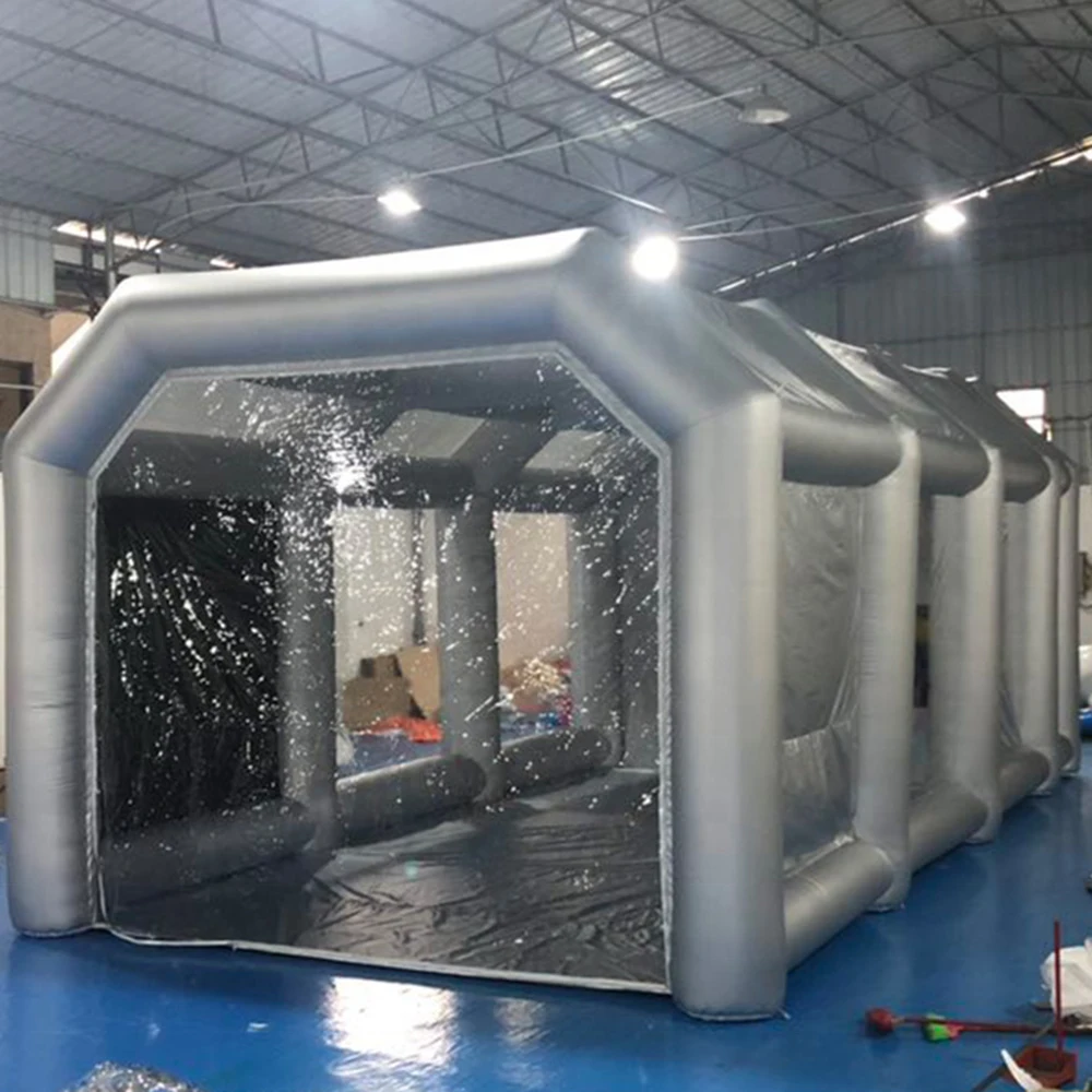 

Free shipping Movable inflatable spray paint booth car spray inflatable paint tent Parking Tent Workstation for sale