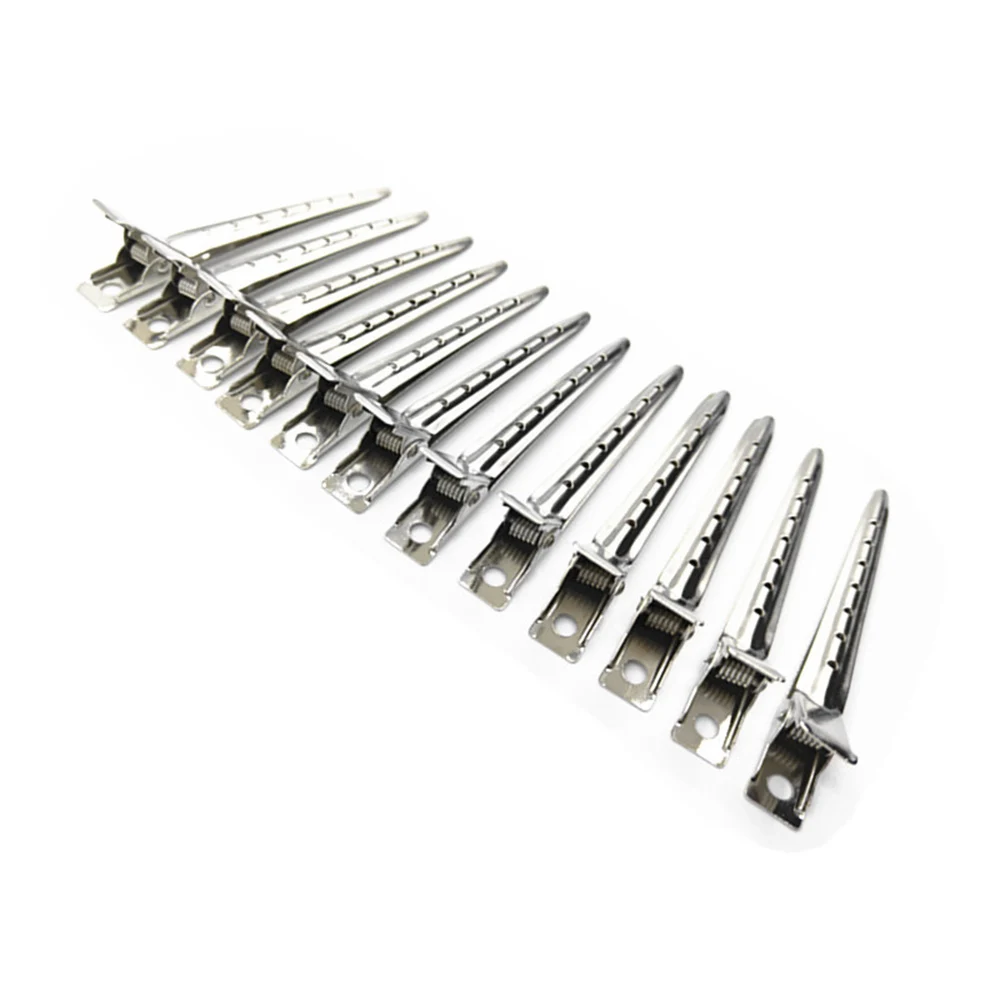 12pcs/Pack Professional Salon Stainless Hair Clips Hair Styling Tools DIY Hairdressing Hairpins Barrettes Headwear Accessories